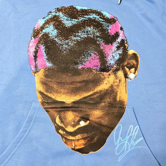 Brand X Dennis Rodman “The Worm” Sz XL Limited Edition NBA Streetwear Hoodie - Picture 5 of 10